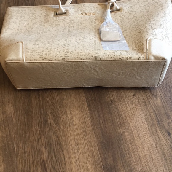 JOE’S Jeans Tote  Tan w Brown Lettering - Picture 5 of 7